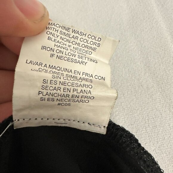 Black Sleeveless Slip Dress By Meraki Size L 100% Polyester Lightweight Minimali - Picture 6 of 7